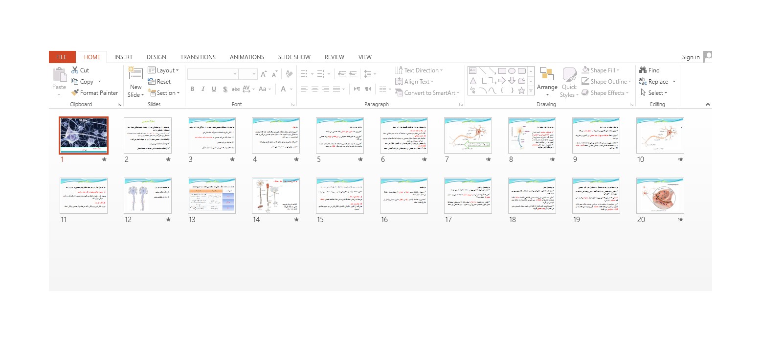 خرید و دانلود پاورپوینت دستگاه عصبی