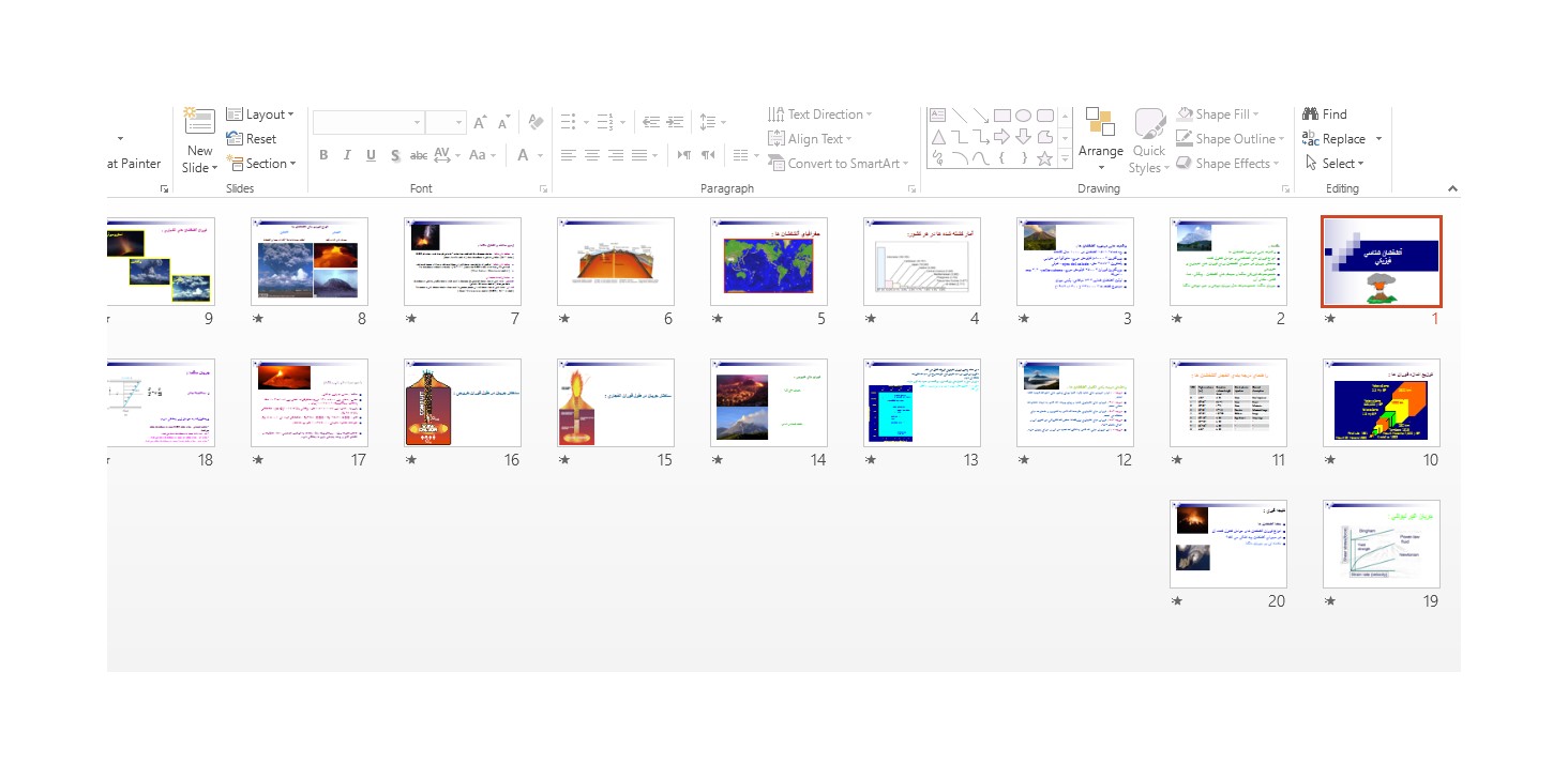 خرید و دانلود پاورپوینت آتشفشان شناسي