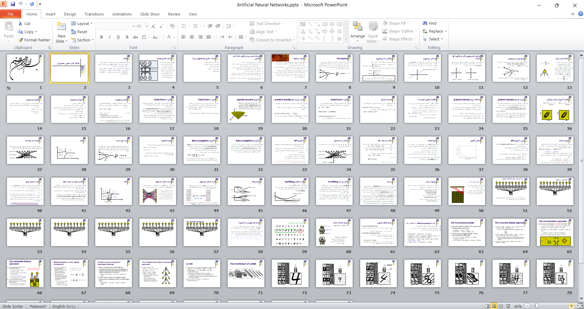 خرید و دانلود پاورپوینت شبکه های عصبی مصنوعی