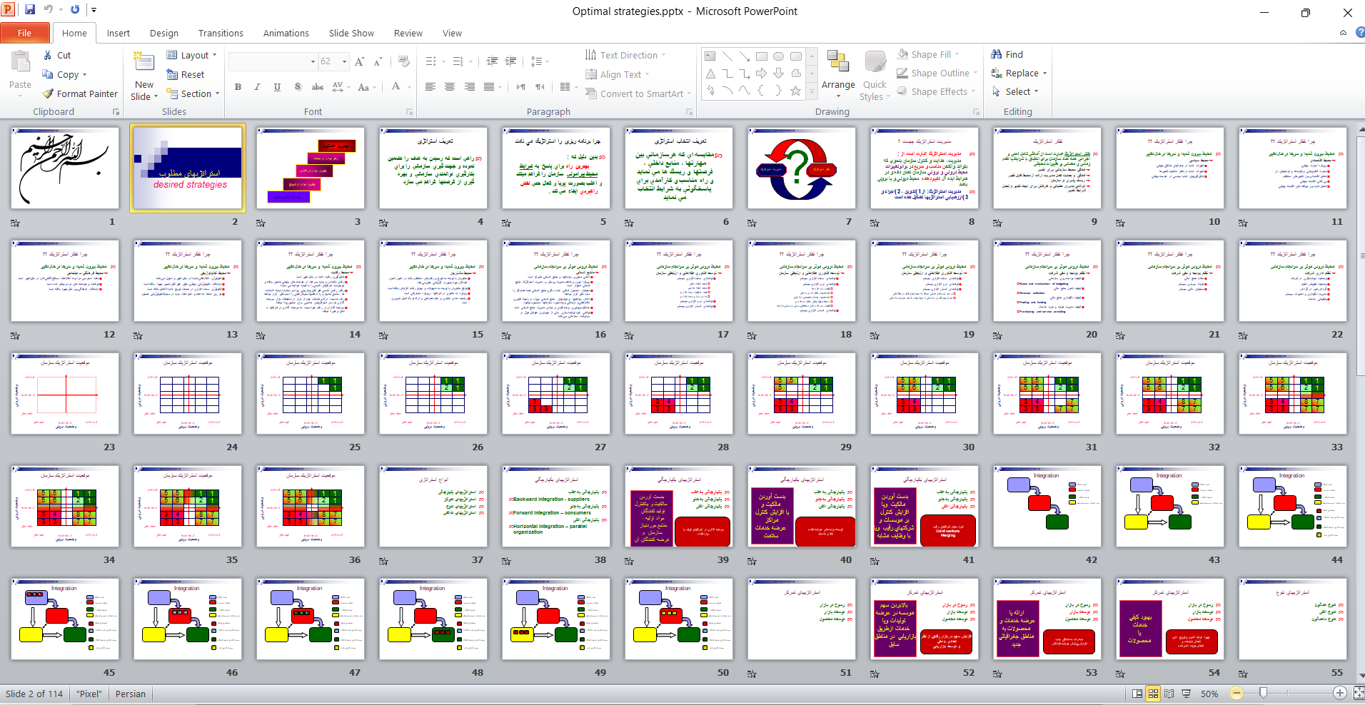 خرید و دانلود پاورپوینت استراتژيهای مطلوب