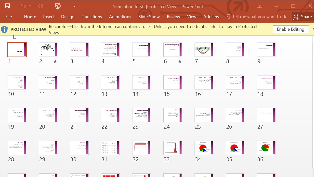 خرید و دانلود پاورپوینت شبیه سازی