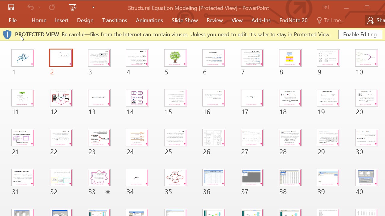خرید و دانلود پاورپوینت مدل سازی معادلات ساختاری